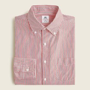 Thomas Mason for J.Crew washed poplin shirt in University Stripe Red